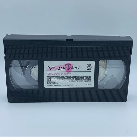 Big Ideas: VeggieTales: Rack, Shack & Benny VHS Tape 1995 - Picture 3 of 4